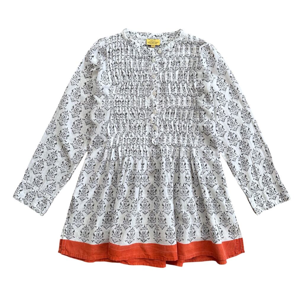 Roberta Roller Rabbit 3/4 Sleeve Tunic Blouse Top, Size XS, White